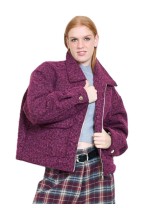 Veste Zippée Bouclée, Manteau Femme Hiver | DestockEnLive.com