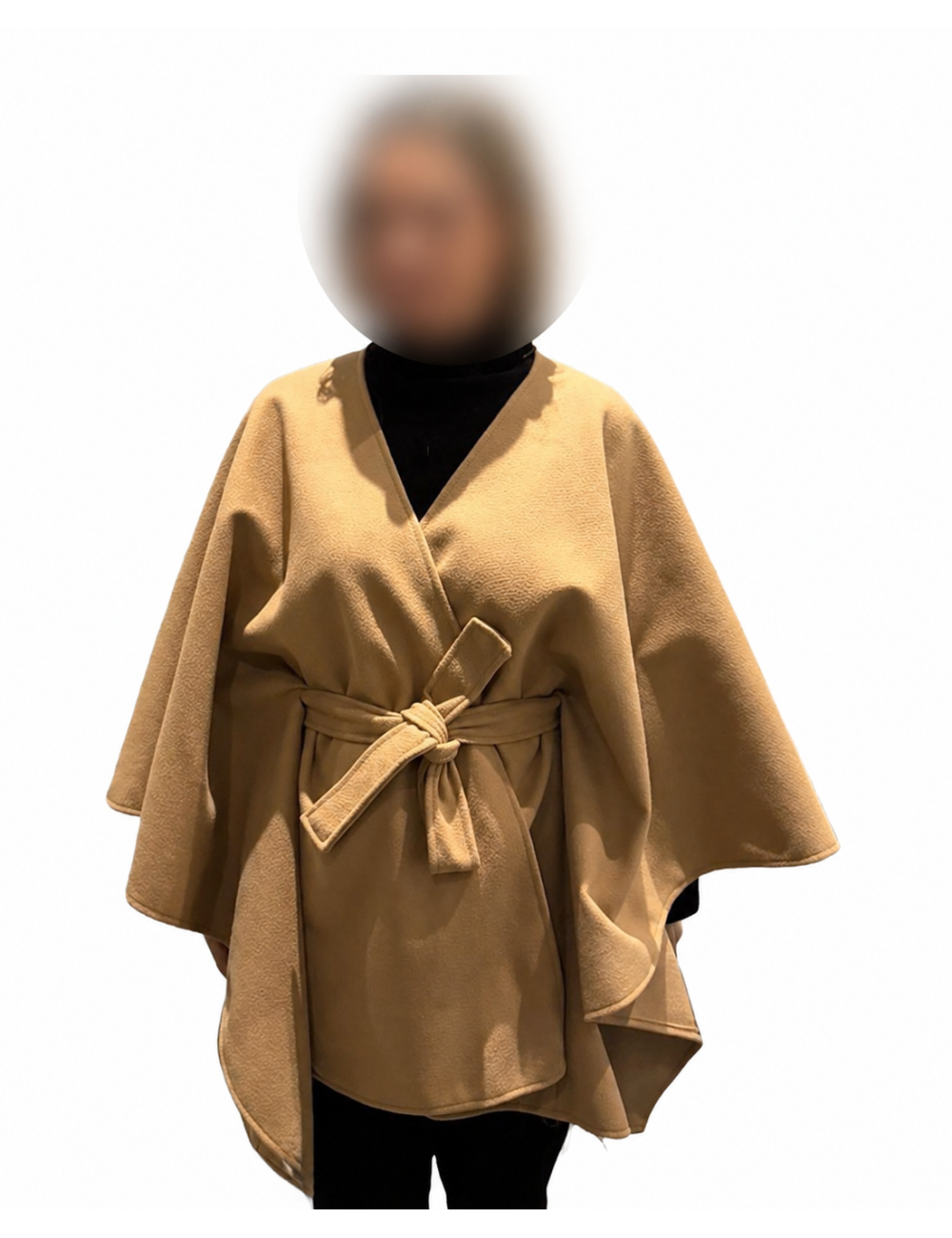 Cape femme unie avec ceinture à petit prix  | DestockEnLive.com