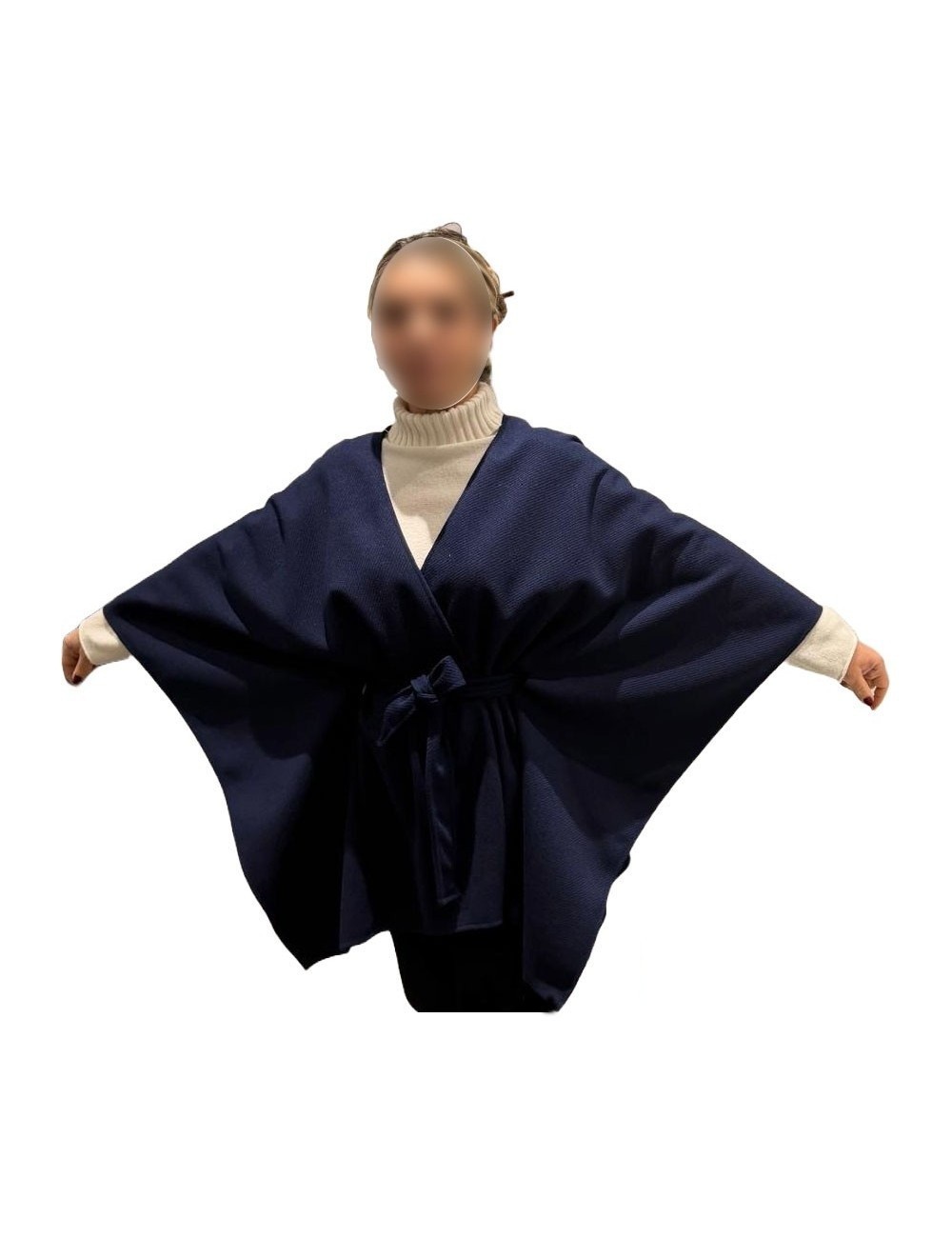 Cape femme unie avec ceinture à petit prix  | DestockEnLive.com