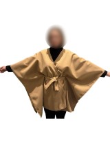 Cape femme unie avec ceinture à petit prix  | DestockEnLive.com