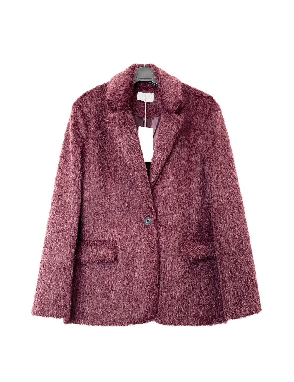 Blazer Effet Fourrure Doux Femme, Veste Hiver Pas cher | DestockEnLive