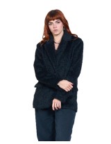 Blazer Effet Fourrure Doux Femme, Veste Hiver Pas cher | DestockEnLive