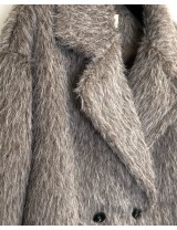 Blazer Effet Fourrure Doux Femme, Veste Hiver Pas cher | DestockEnLive