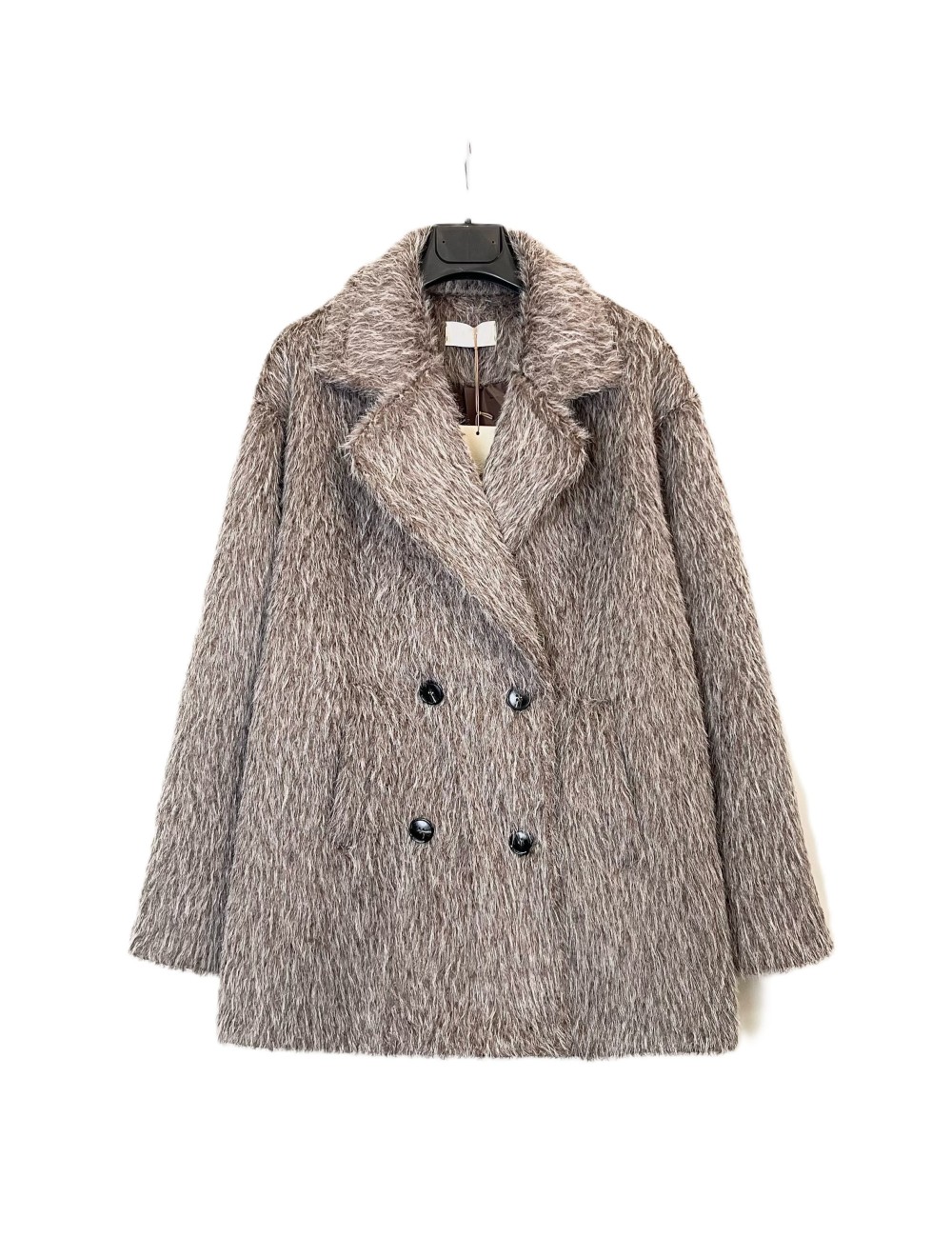 Veste Croisée Fourrure Synthétique Hiver Pas cher | DestockEnLive.com