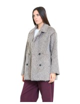 Veste Croisée Fourrure Synthétique Hiver Pas cher | DestockEnLive.com